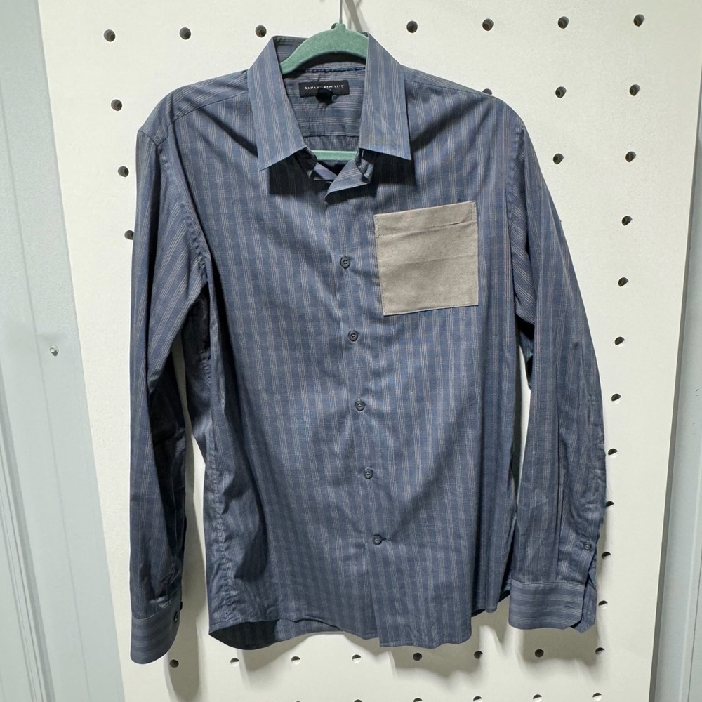 Banana Republic Men Full Sleeves Collared Shirt Size S